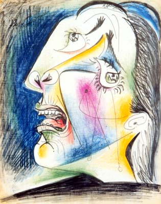 Pablo Picasso Classical Oil Painting Crying Woman - Click Image to Close